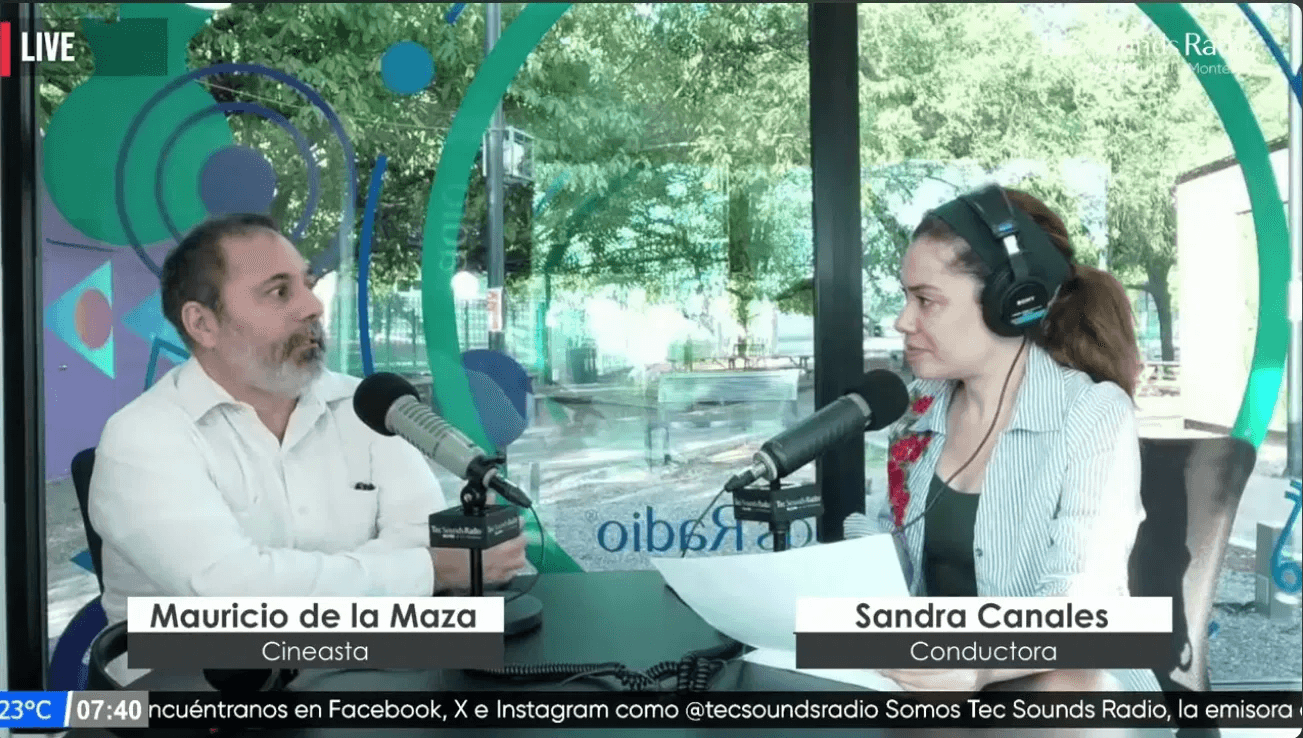 Mauricio de la Maza en entrevista en vivo con Sandra Canales en Tec Sounds Radio 94.9