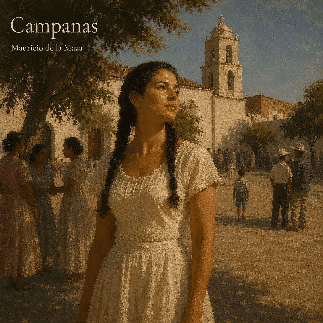 Campanas — portada del álbum de Mauricio de la Maza