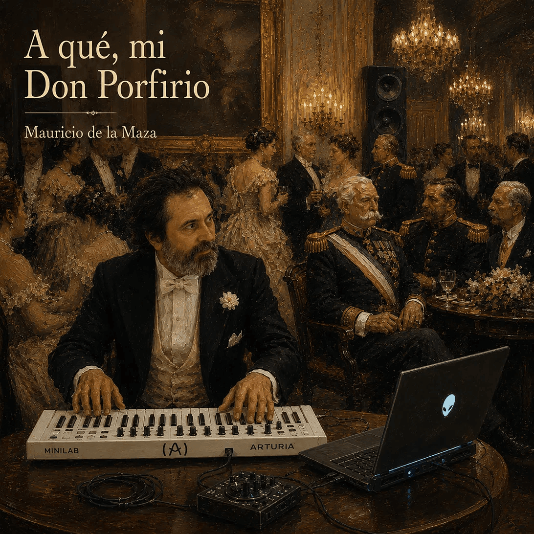 A qué, mi Don Porfirio — portada del álbum de Mauricio de la Maza