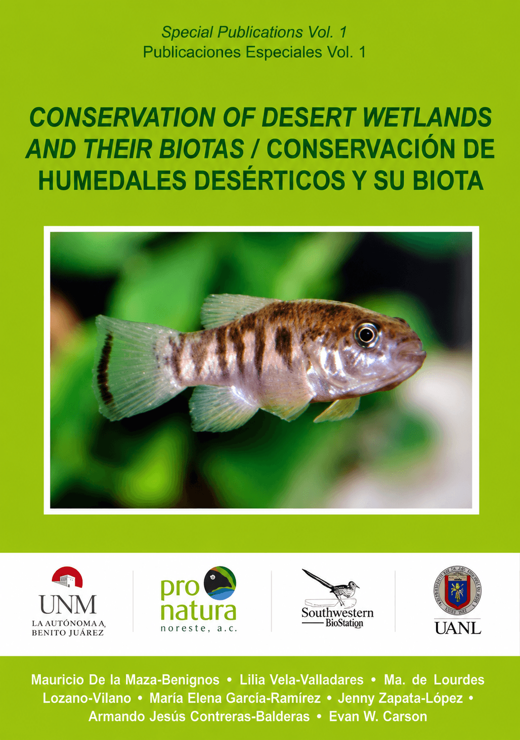 Portada de Conservation of Desert Wetlands and their Biotas / Conservación de Humedales Desérticos y su Biota