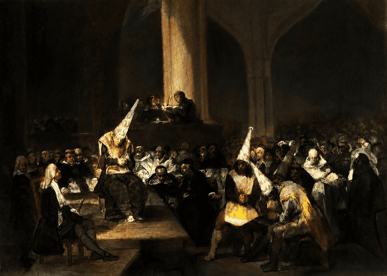 Francisco Goya, Escena de Inquisición, c. 1808-1812. Real Academia de Bellas Artes de San Fernando, Madrid.